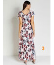 imagem do produto  Vestido com Recorte Floral Ros Moda Evanglica