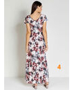 imagem do produto  Vestido com Recorte Floral Ros Moda Evanglica